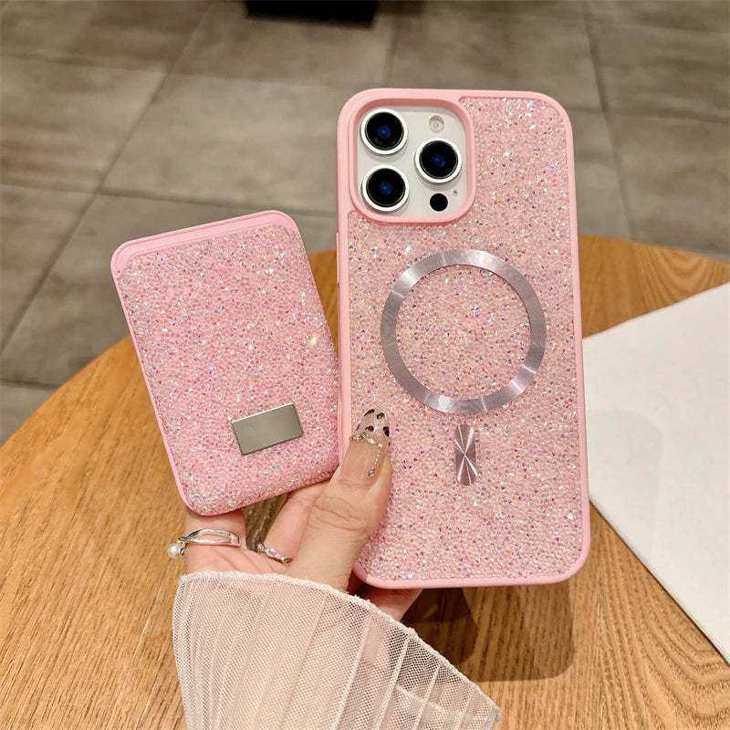 Diamond Magnetic Card Case