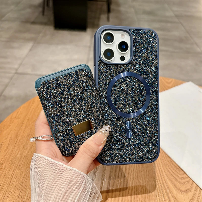 Diamond Magnetic Card Case